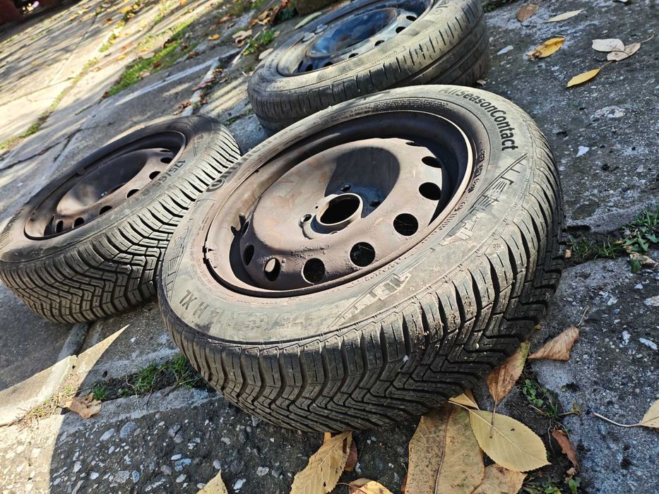 Jante tabla peugeot cu cauciucuri 175 65R14 conți ALL S dot 2021