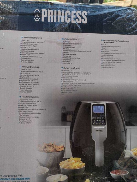 Фритюрник с горещ въздух Princess XL 3.2 литра нов