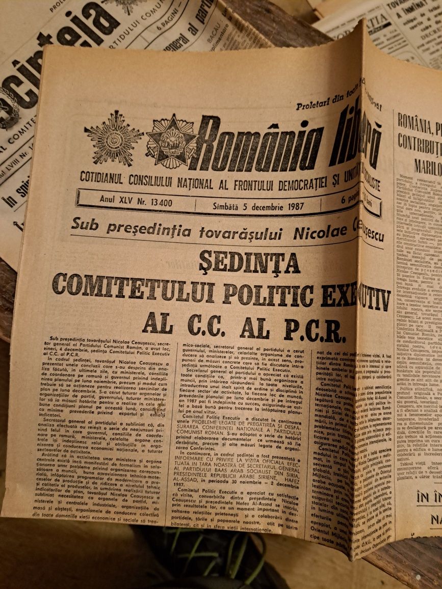 Ziare vechi, din perioada comunista, 50 lei, 10 exemplare
