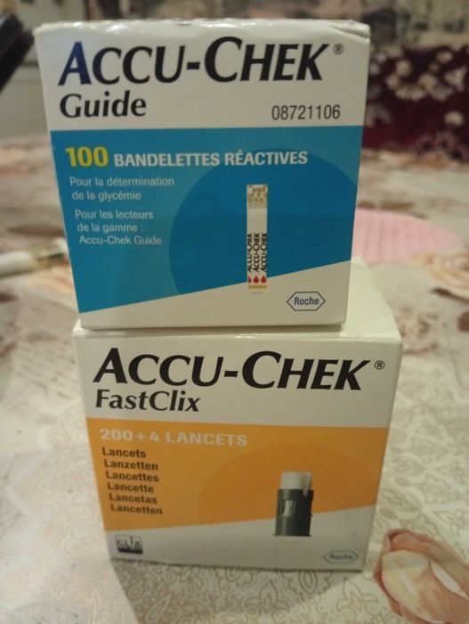 Teste Glicemie Accu Chek Guide.