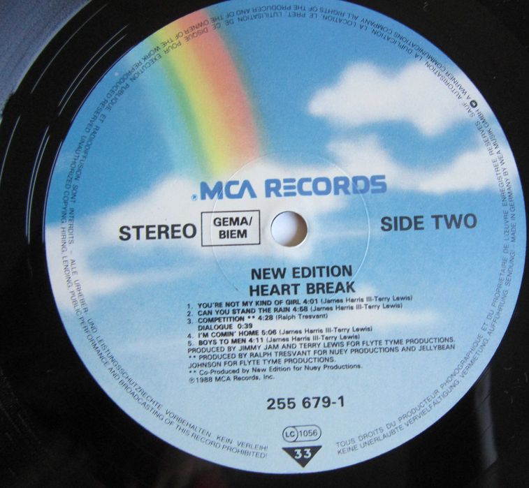 cadou rar Heart Break New Edition-R&B FunkSoul New Jack Swing 1988 nou