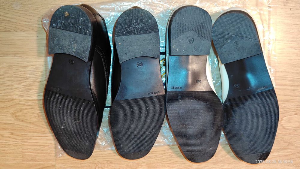 Pantofi bărbătești alb/negru noi