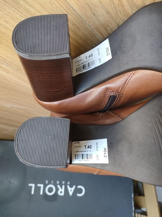 Cizme Caroll Paris piele maro mărimea 40