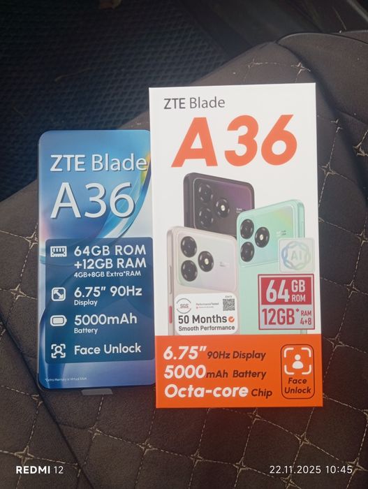 Продам смартфон ZTE а 36