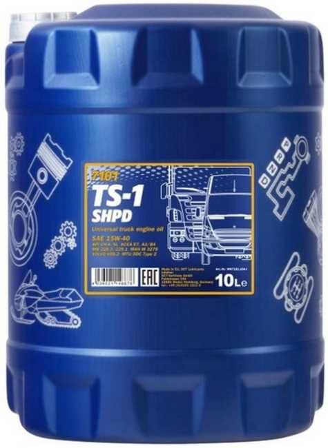 Дизельное моторное масло Mannol_TS-1  15w40 SHPD  API CH-4/SL  10 л