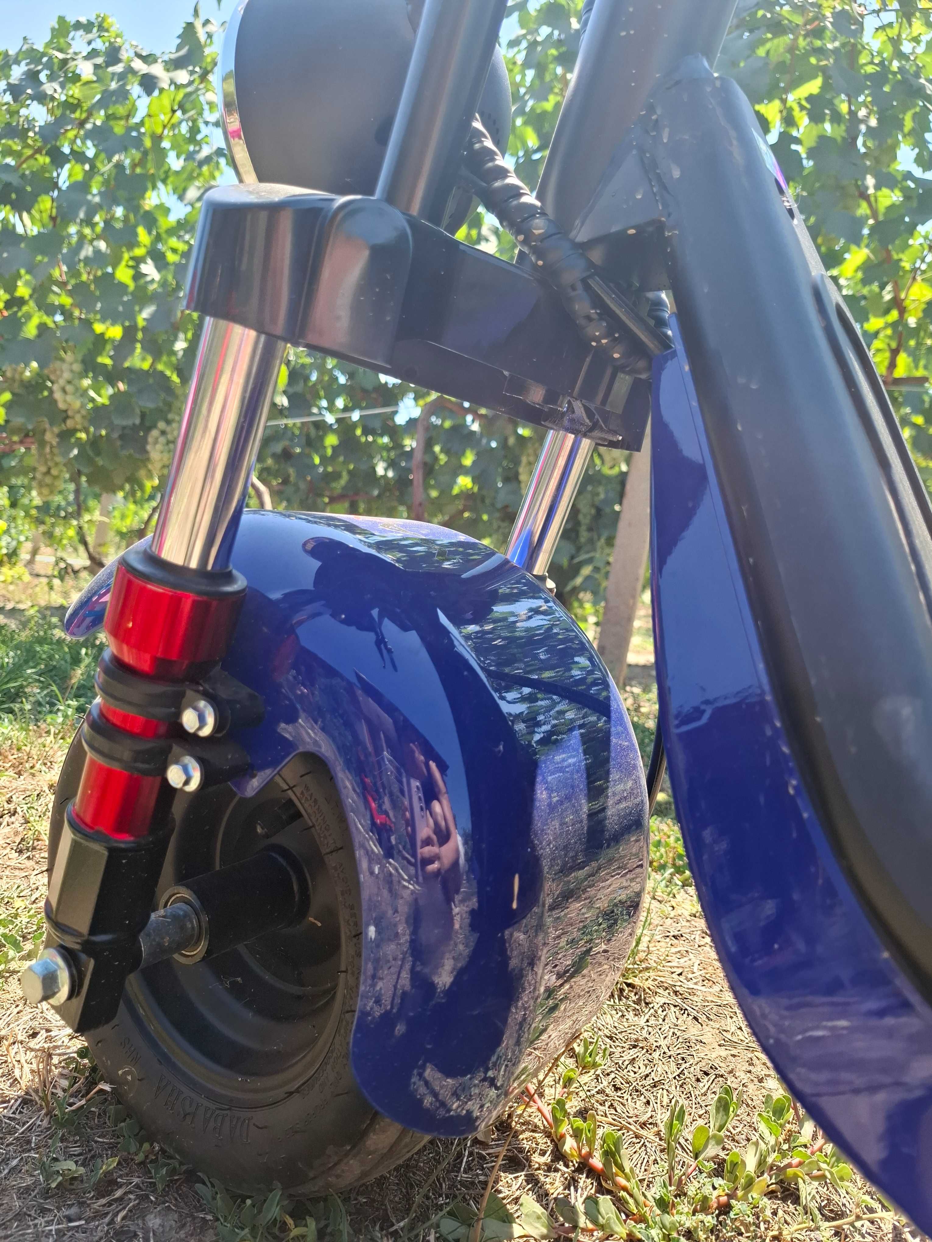 Електрическа триколка-чопър HARLEY 3000W - LIGHT BLUE