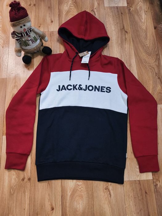 Hanorac bărbați Jack & Jones JJELOGO BLOCKING – nou cu etichetă