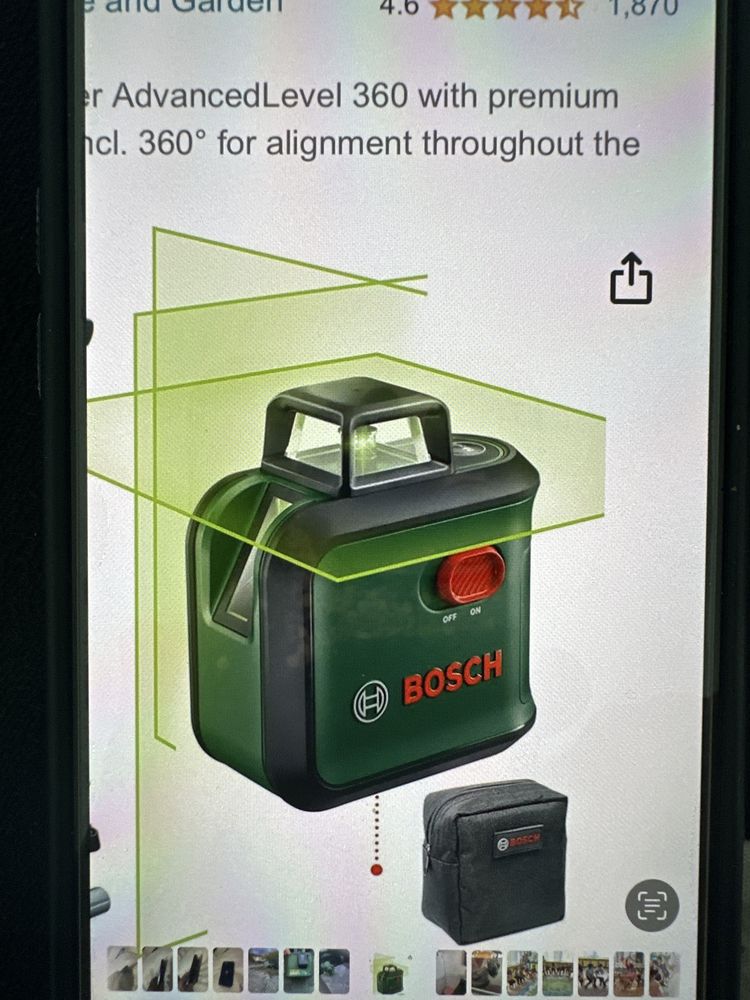 Лазерен нивелир бош bosch