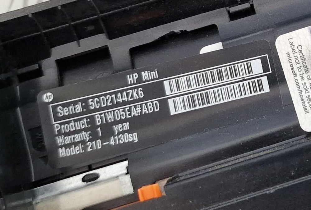 Laptop mini - Hp Mini 210-4130sg - functional-instalat