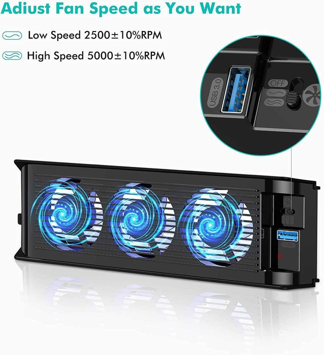 Охлаждащ вентилатор KIWIHOME за PS5