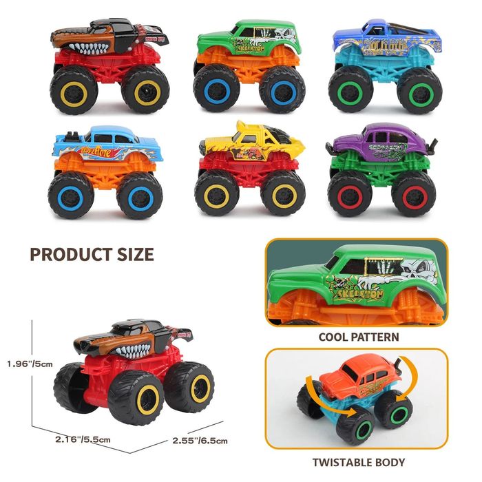 Set 3 buc, Off-road Big Foot Monster Big Wheels
