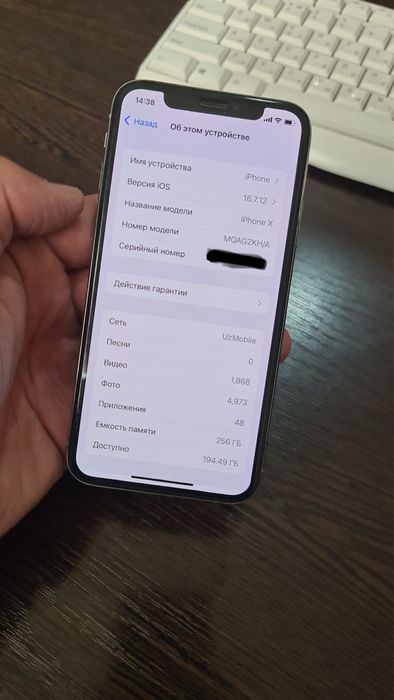 Iphone X 256 Ideal sotiladi