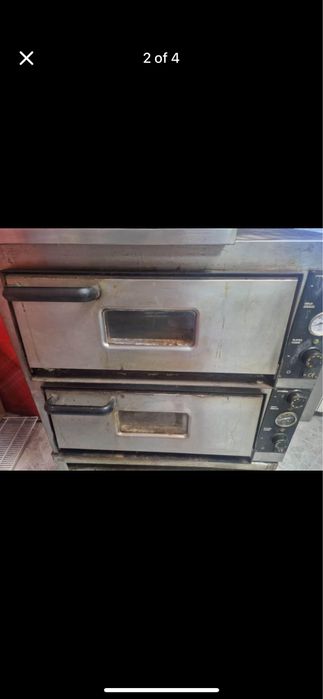 Професионална двойна фурна за печене на пицию