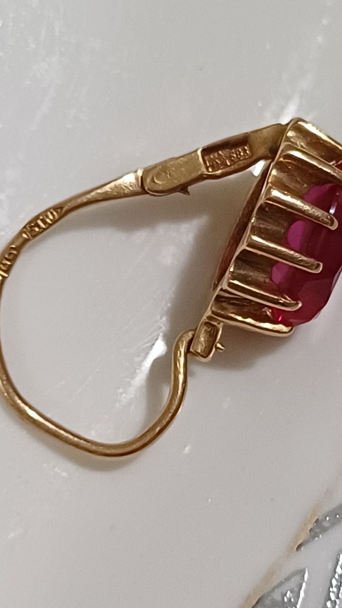 Серьги золотые 583 проба