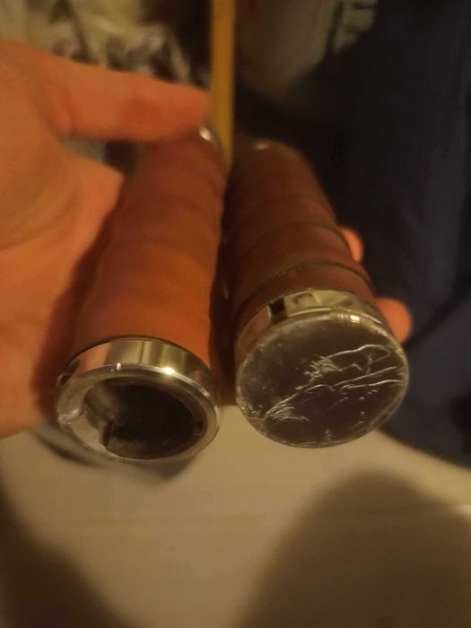 Mansoane bicicleta Bike Leather Grip