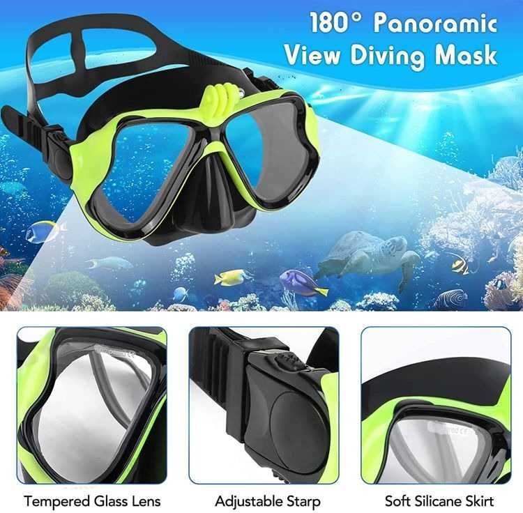 Ochelari snorkeling cu suport GoPro ( snorkel inot masca apa )