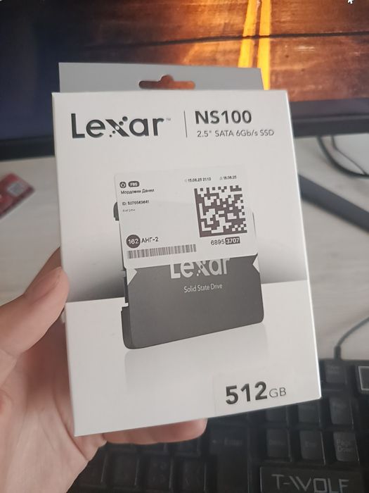 SATA SSD 512 GB Yangi