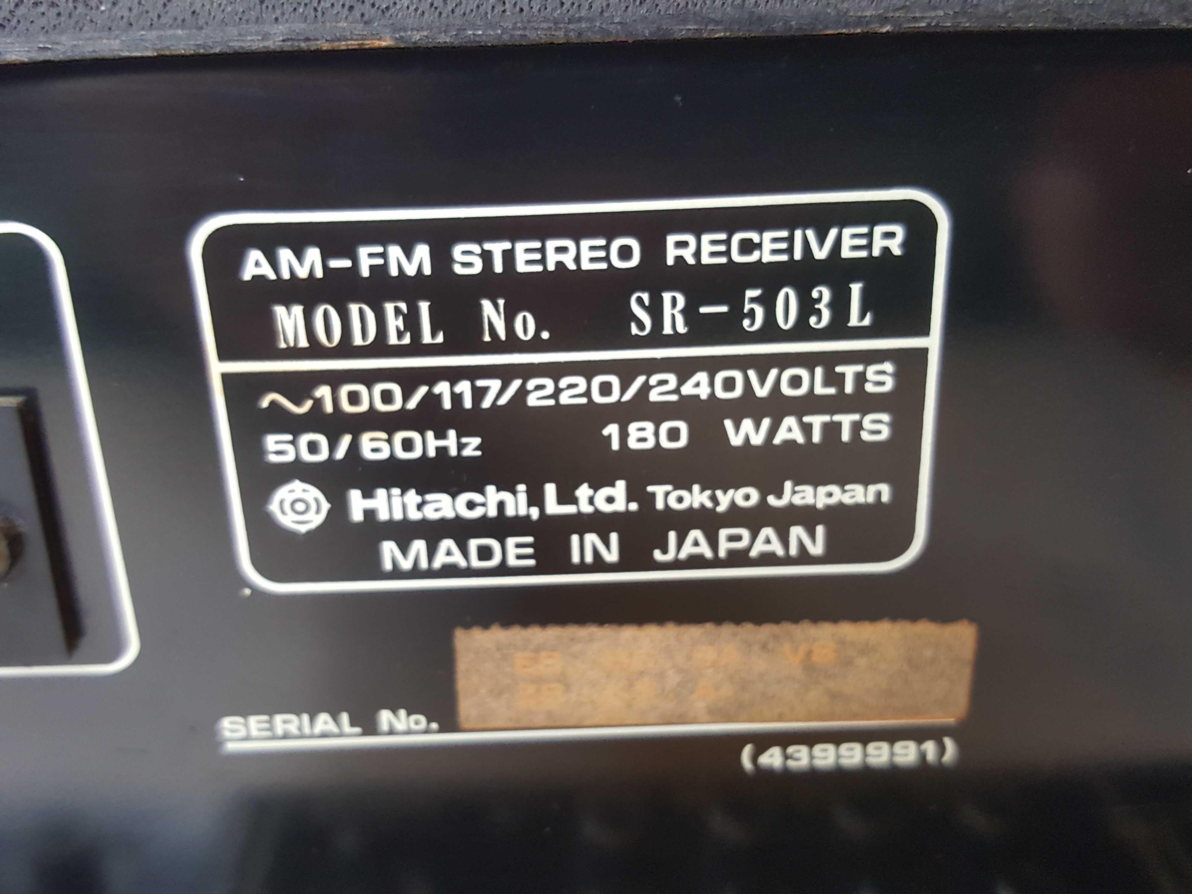 Vand amplificator Hitachi SR-503L Vintage