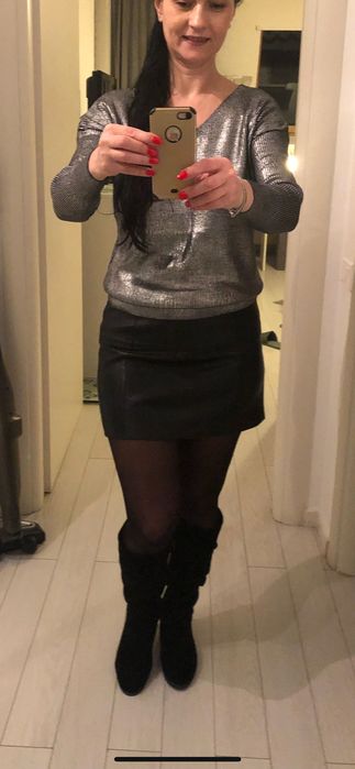 Fustă piele ecologică EDC