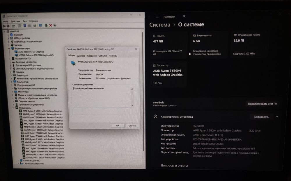 Hp Omen 15 Ryzen 7 580 H
