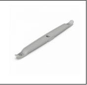 Держатель круглого кабеля двусторонний для прямого монтажа серый