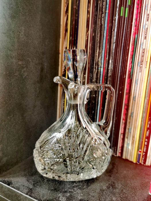 Гарафа оливерник шише кристално стъкло за алкохол напитки ликьор