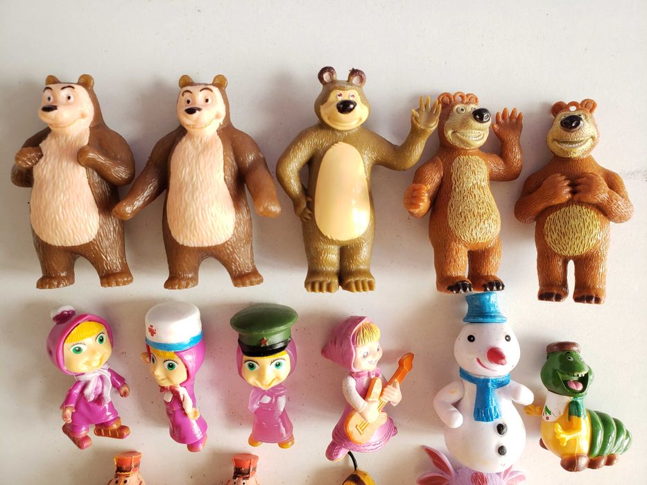 Фигурки Маша и Медведь, Лунтик