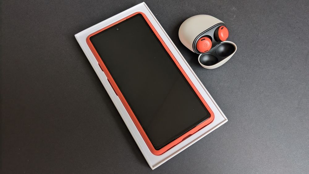 Google Pixel 7a Coral Pixel Buds Original Case