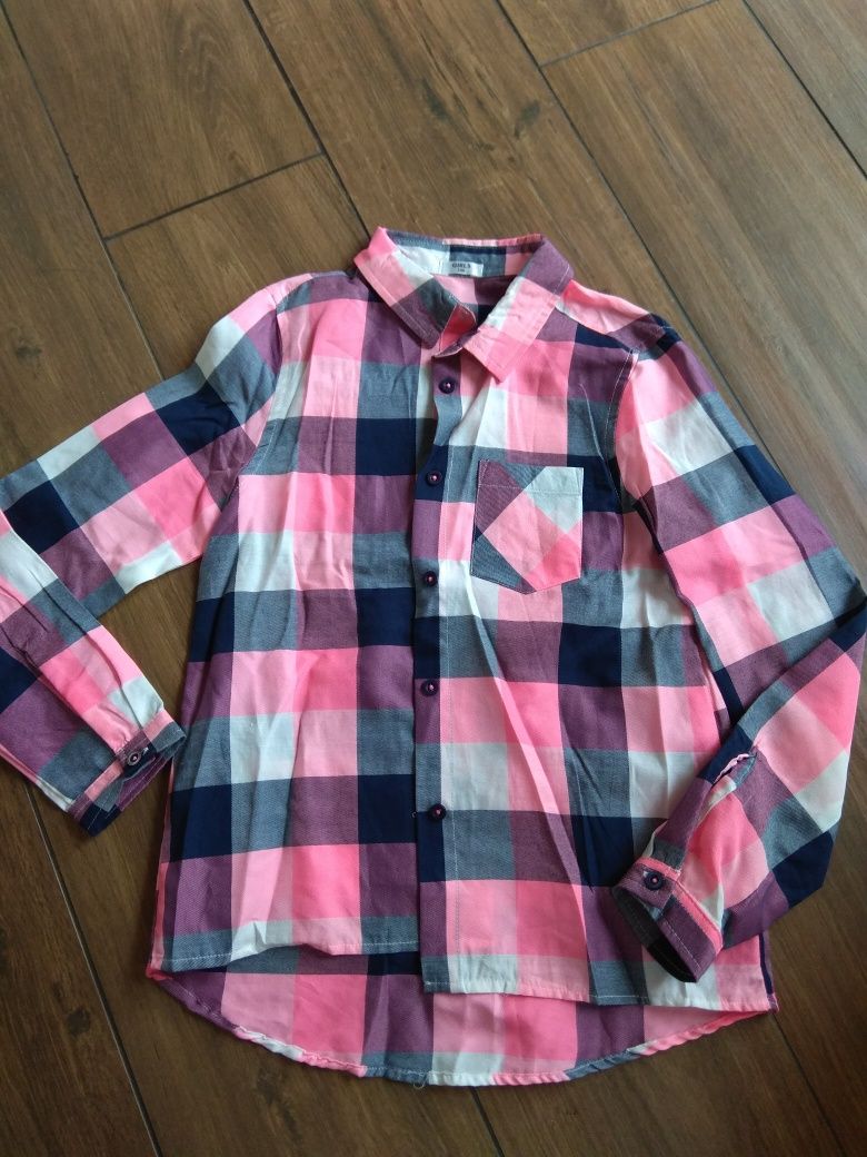 Camasa bluza 146 10-11-12 ani cadrilata toamna