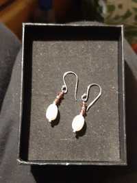 Cercei de argint 925 cu perle albe
