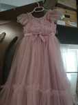 Rochie roz  tulle marime 120
