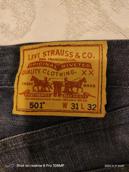 Blugi levis 501 san francisco 31/32