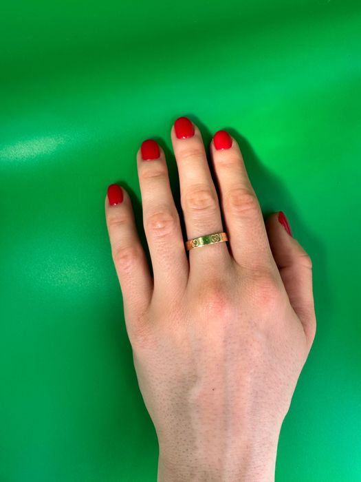 Златен пръстен GUCCI Icon р.56