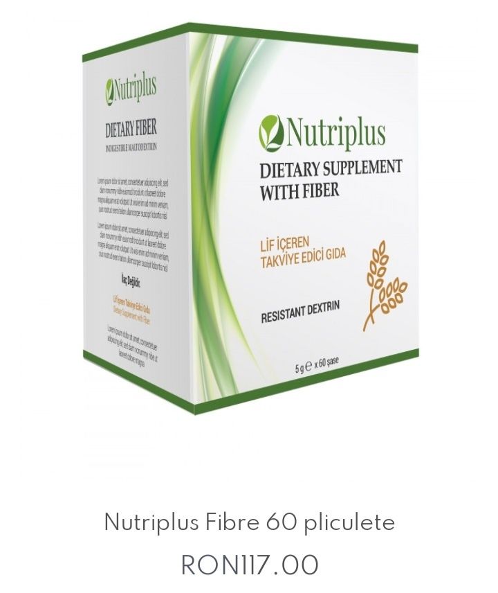Ofertă Farmasi Nutriplus‼️Supliment alimentar fibre 60 plicuri/cutie