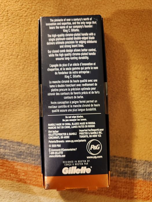 Aparat de ras bărbierit clasic king c. Gillette, Muhle R89 sigilat