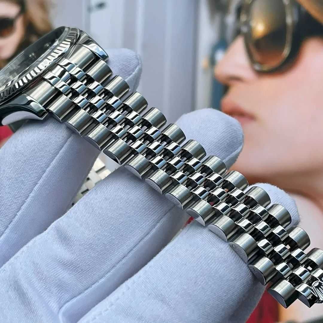 Часовници 36/41mm сребристо-черен циферблат