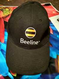 Кепка летняя с логотипом Билайн (Beeline)черная, размер устанавливаетс