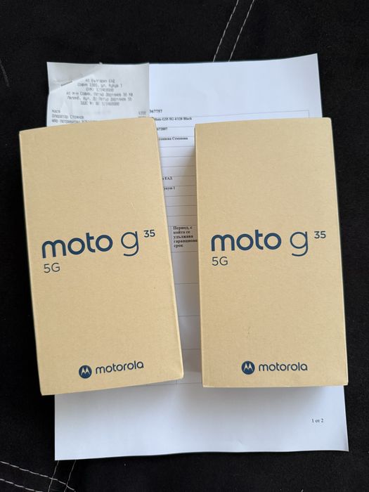 Чисто нови Motorola G35 128gb 5G с две години гаранция