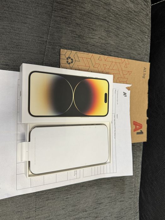 КАТО НОВ 256GB iPhone 14 PRO Max A1 Гаранция 2025 г. Gold
