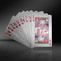 Carti de joc Silver Casino Poker, aspect Euro €