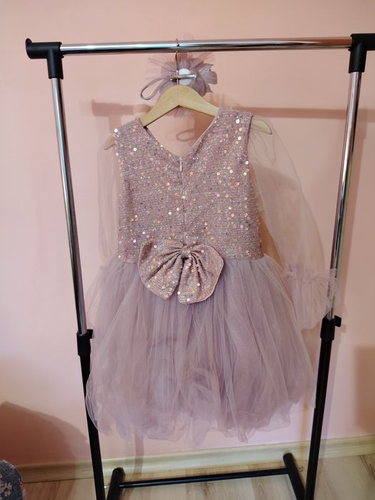 Официална детска рокля с аксесоар