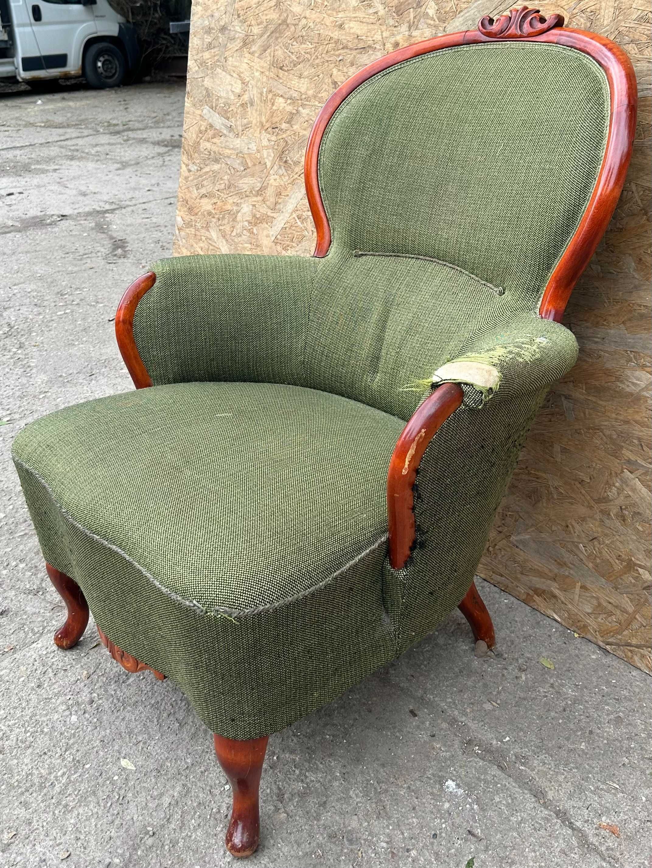 Fotoliu Vintage Stil Louis Philippe; Fotoliu confortabil
