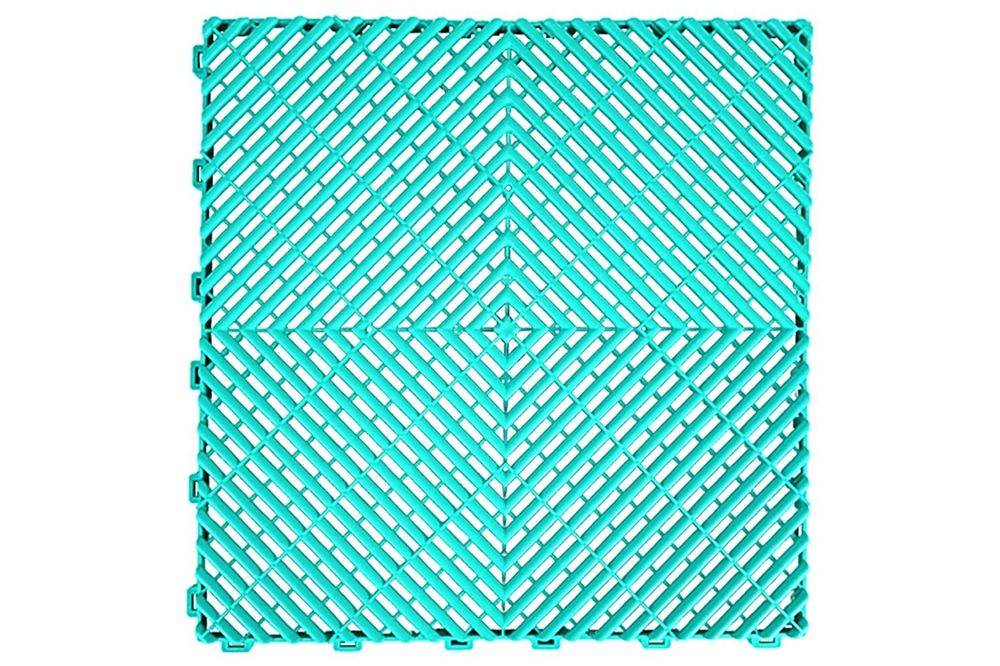 Pardoseala Modulara Ventilata pentru Garaj Depozit Turcoaz