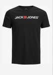 Tricou Jack & Jones – Mărimea M, 100% Bumbac, Negru Clasic