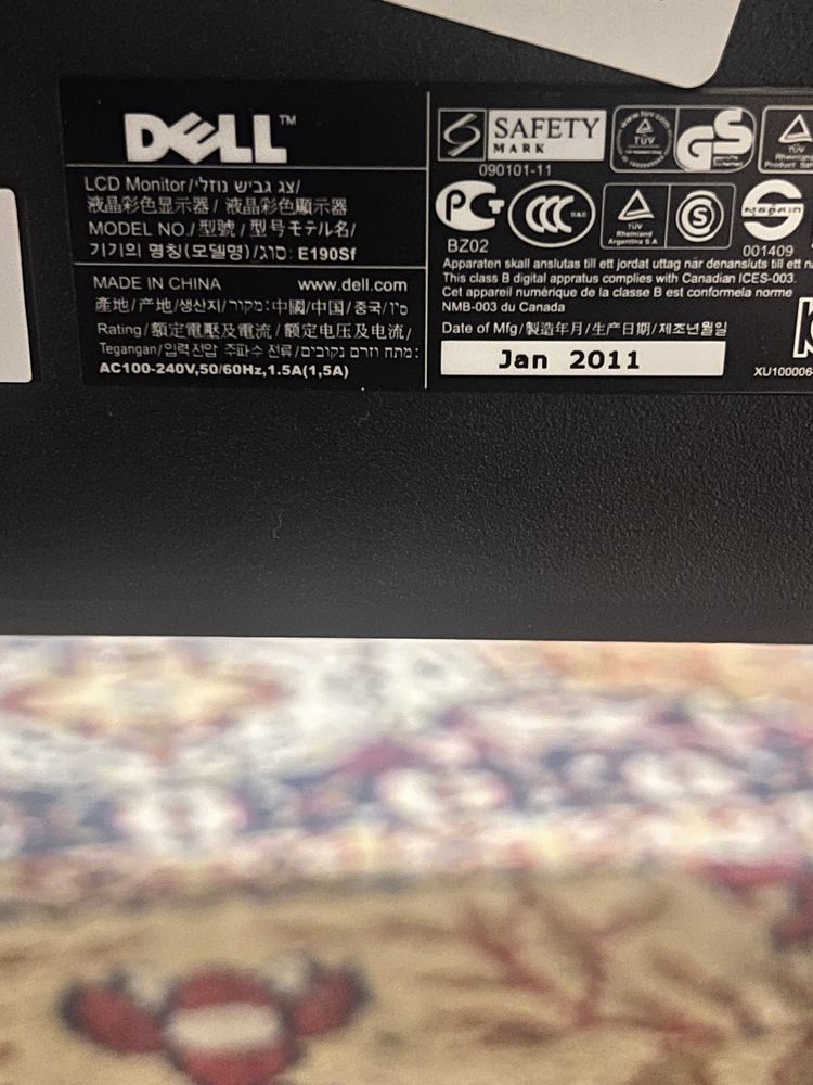 Dell E190Sf – 19-инчов LCD монитор