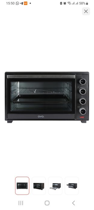 Настольная электропечь AVA FSO-6000CS черный