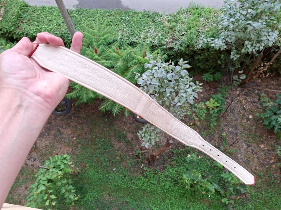 lesa zgarda caini piele veritabila naturala