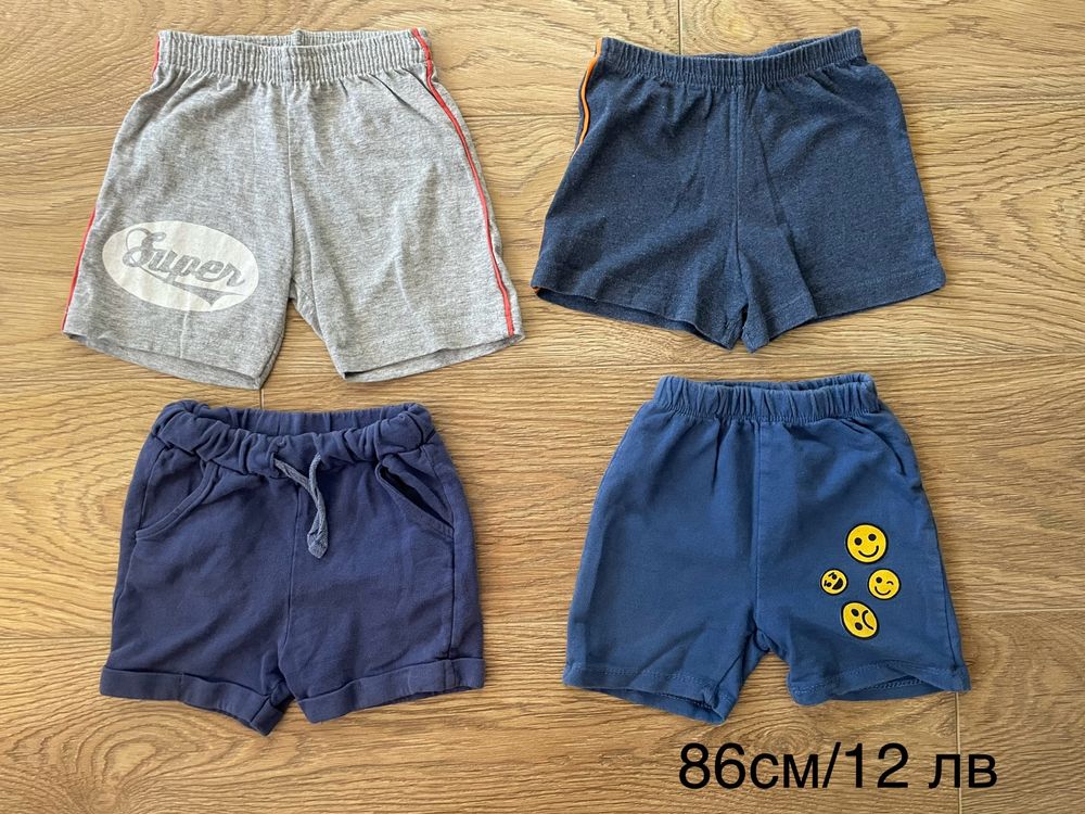 Нови и употребявани летни комплекти, панталони, тениски и др. 86см