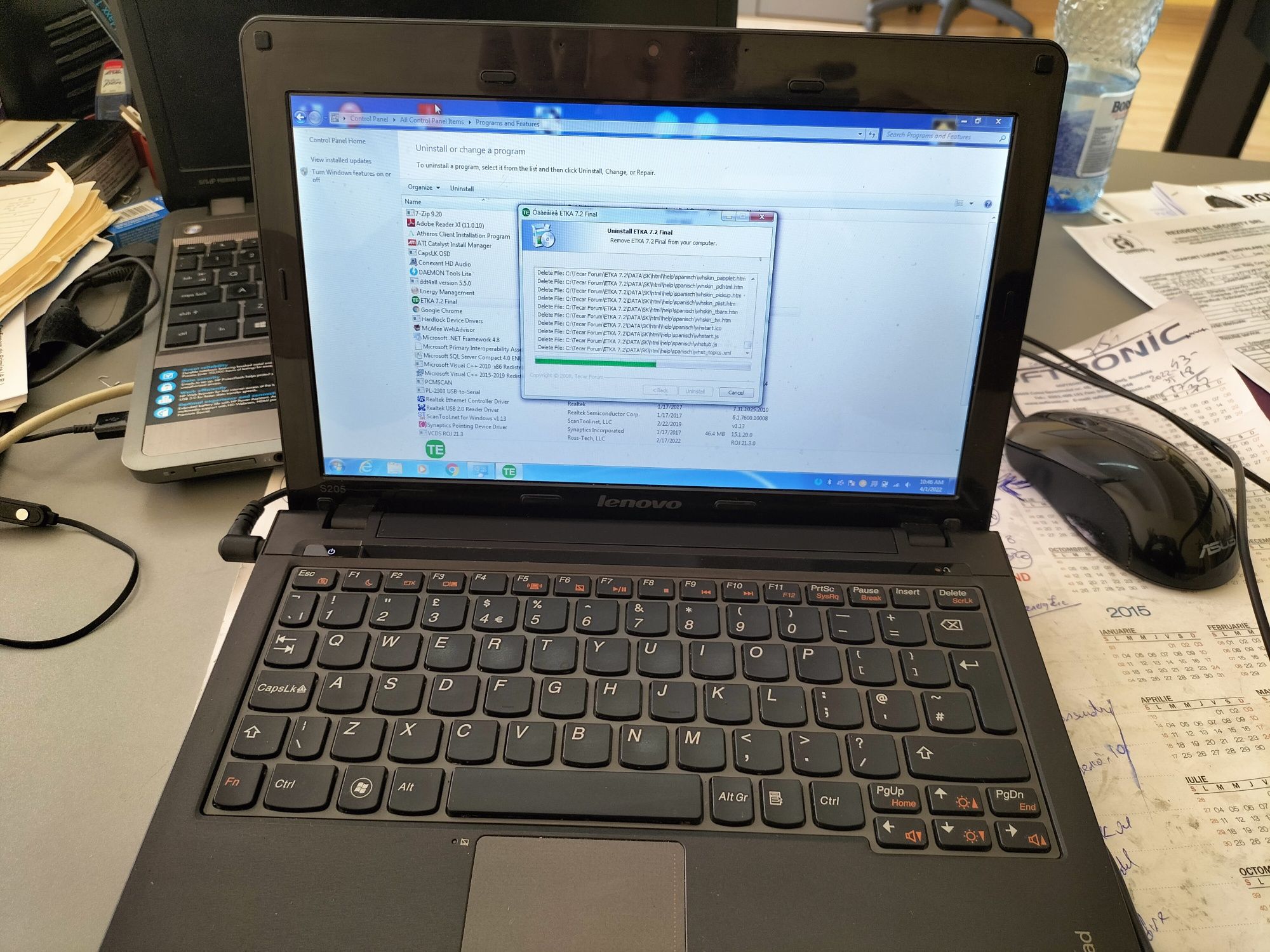 Laptop Lenovo ideapad s205 stare f  buna baterie super
