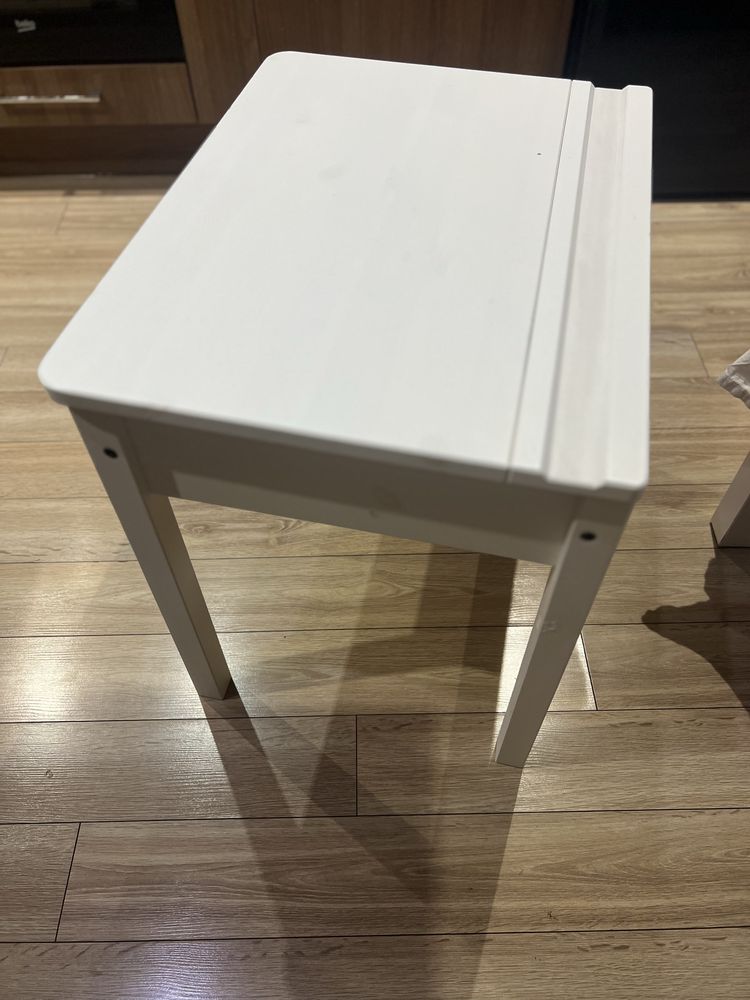 SUNDVIK детско бюро, 58x45 см, бяло и детско Столче LOBERGET/SIBBEN